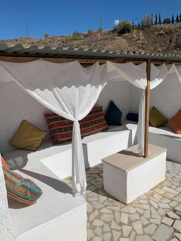 Moroccan area with cushions